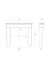 Cottage mantel dimensions