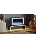 Gazco liberty white front blue light crystals