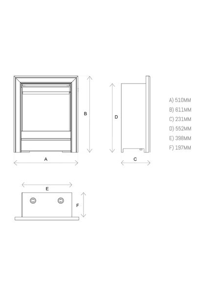 Ravel 400e anthracite dimensions