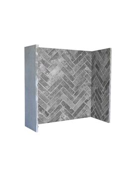 Capital Fireplaces Grey Herringbone Chamber