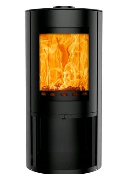 M I Flues Rondo with Log Store 5kw wood burner