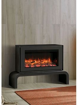 Gazco Liberty 85 Freestanding Electric Fire Black front