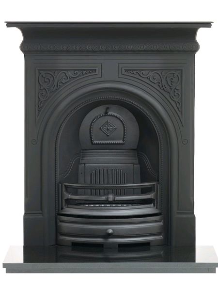 The Greenock 36 inch Black Cast Iron Combination fireplace