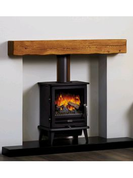 Focus Fireplaces Real Oak Deep Beam