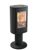 Contura 870 style modern woodburner on pedestal 5kw woodburing stove