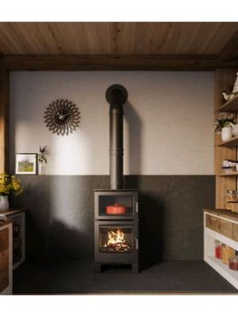 Eurostove Mendip Woodland Large Oven wood cook stove 7.2 kw woodburning cooker