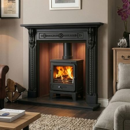 Newport 60 Inch cast iron mantel