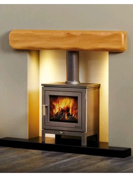 Focus Fireplaces Real Oak Large Fascia Beam