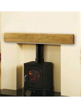 Focus Fireplaces Real Oak Hollow Beam