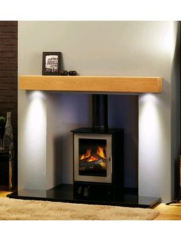 Focus Fireplaces Real Oak Hollow Deep Beam