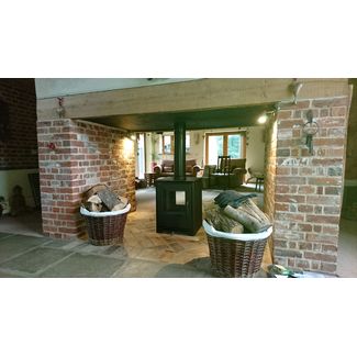 Mendip Loxton 8 Double Sided Stove installed in Long Stratton