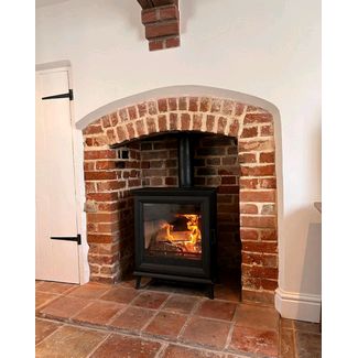 Stovax Sheraton 5 Eide 5Kw woodburner installed in Harleston