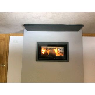 Stovax Studio 2 cassette woodburner with a Profil frame