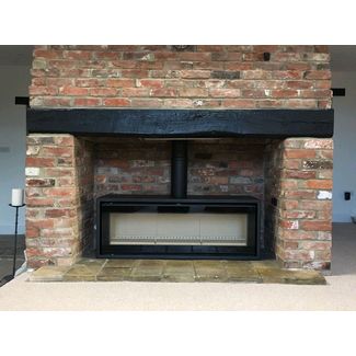 Stovax Studio 3 freestanding woodburner is the widest woodburner we install