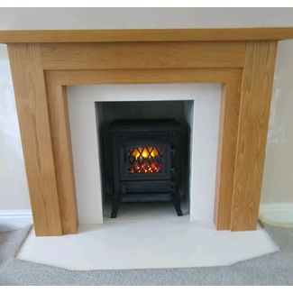 Broseley York lattice door electric stove 